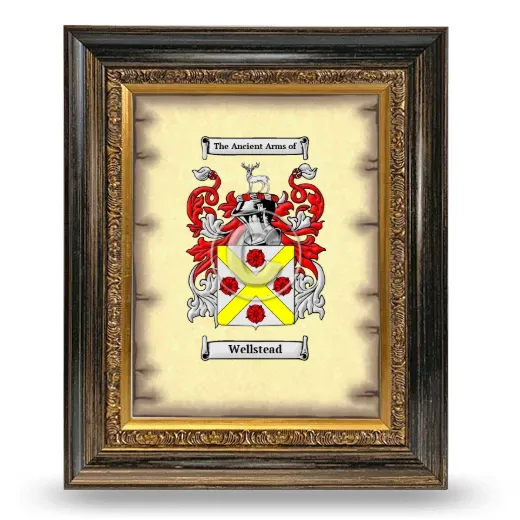 Wellstead Coat of Arms Framed - Heirloom