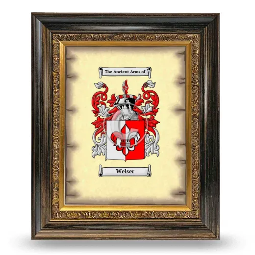 Welser Coat of Arms Framed - Heirloom