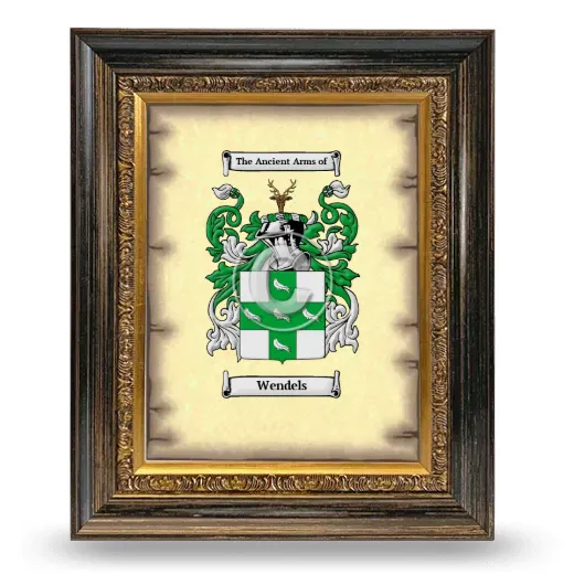 Wendels Coat of Arms Framed - Heirloom