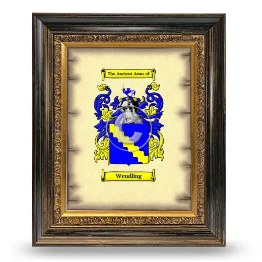 Wendling Coat of Arms Framed - Heirloom