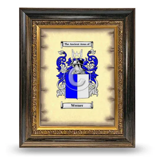 Werner Coat of Arms Framed - Heirloom