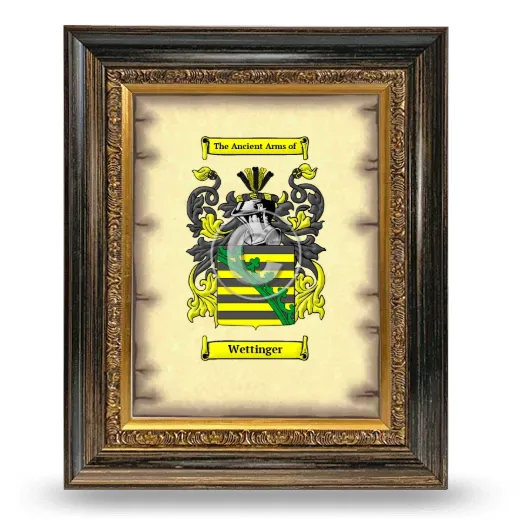 Wettinger Coat of Arms Framed - Heirloom