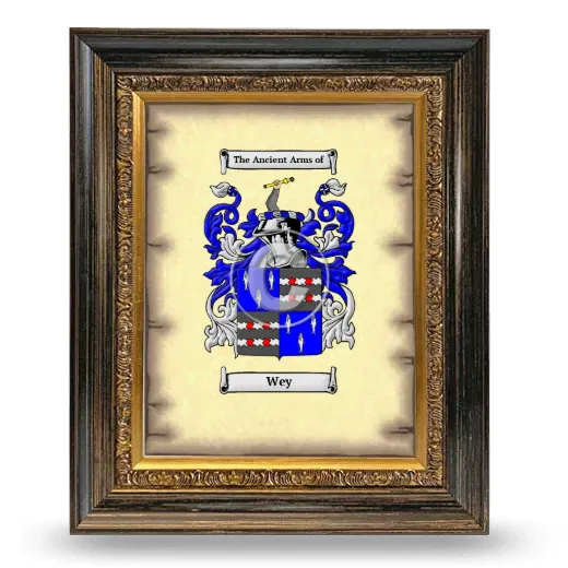 Wey Coat of Arms Framed - Heirloom