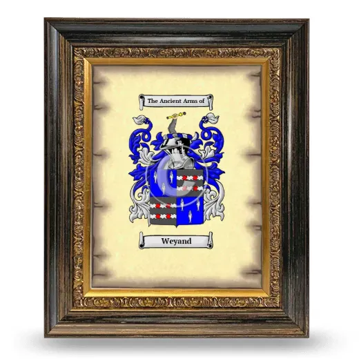Weyand Coat of Arms Framed - Heirloom