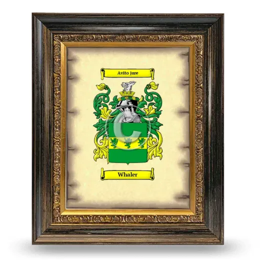 Whaler Coat of Arms Framed - Heirloom
