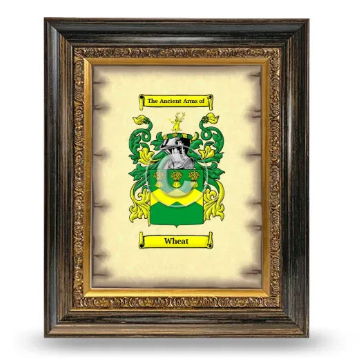 Wheat Coat of Arms Framed - Heirloom