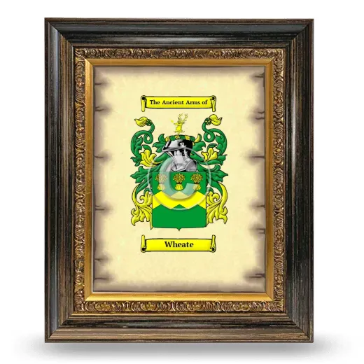 Wheate Coat of Arms Framed - Heirloom