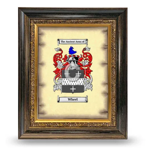Wheel Coat of Arms Framed - Heirloom