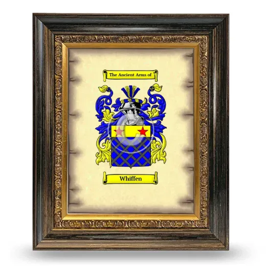 Whiffen Coat of Arms Framed - Heirloom
