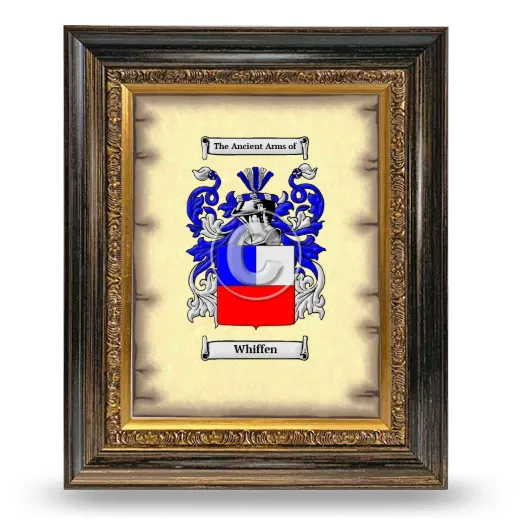 Whiffen Coat of Arms Framed - Heirloom