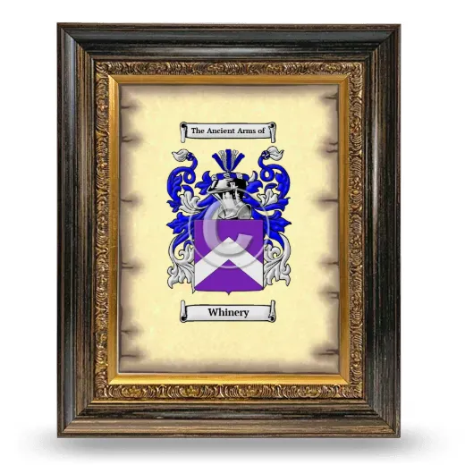 Whinery Coat of Arms Framed - Heirloom