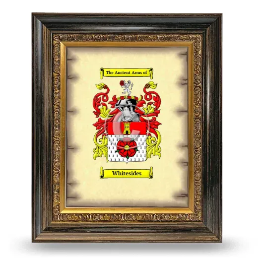 Whitesides Coat of Arms Framed - Heirloom