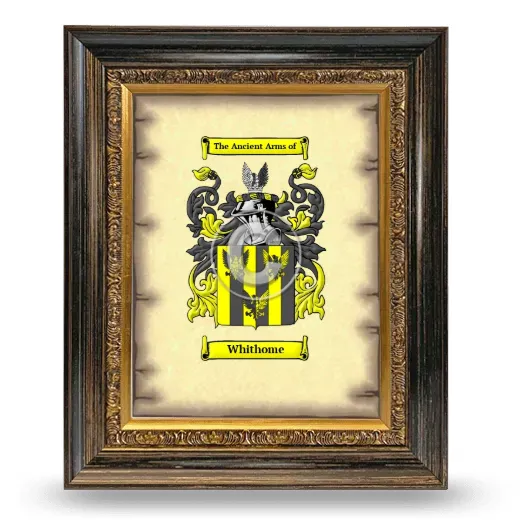 Whithome Coat of Arms Framed - Heirloom