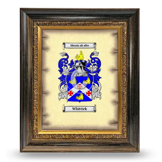 Whittick Coat of Arms Framed - Heirloom