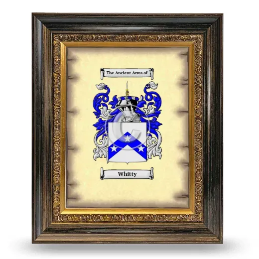 Whitty Coat of Arms Framed - Heirloom