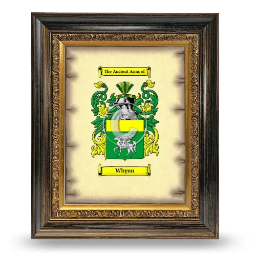 Whynn Coat of Arms Framed - Heirloom