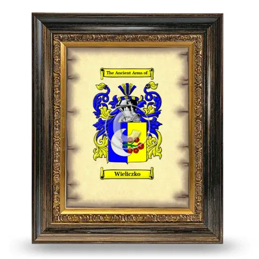 Wieliczko Coat of Arms Framed - Heirloom
