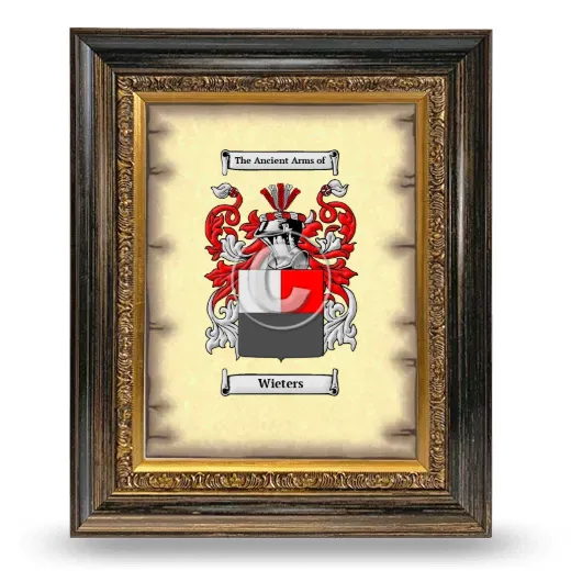 Wieters Coat of Arms Framed - Heirloom
