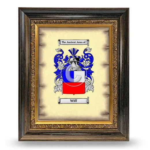 Wiff Coat of Arms Framed - Heirloom