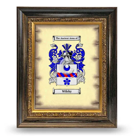 Wilcky Coat of Arms Framed - Heirloom