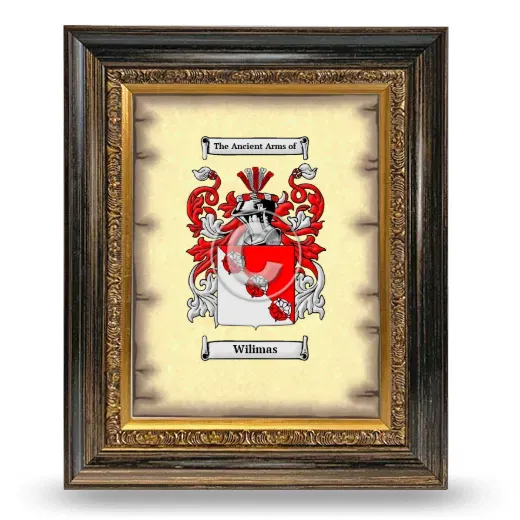 Wilimas Coat of Arms Framed - Heirloom