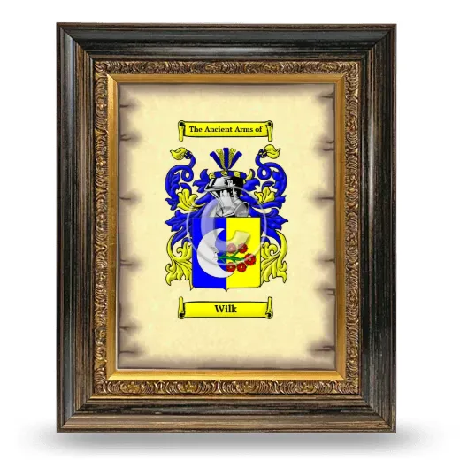 Wilk Coat of Arms Framed - Heirloom