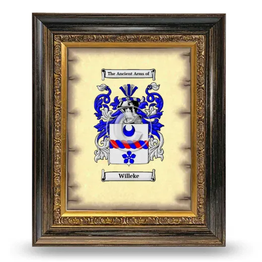 Willeke Coat of Arms Framed - Heirloom