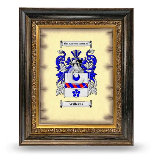 Willekes Coat of Arms Framed - Heirloom