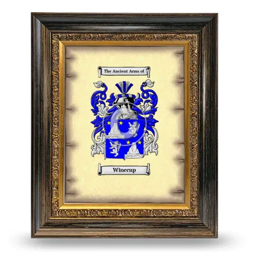 Winecup Coat of Arms Framed - Heirloom