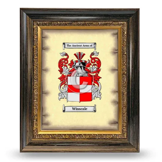 Winscale Coat of Arms Framed - Heirloom