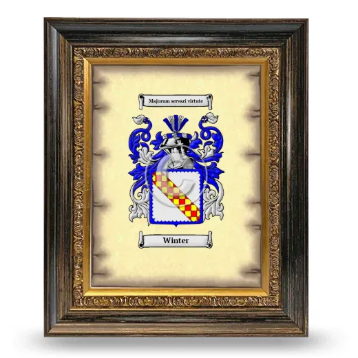 Winter Coat of Arms Framed - Heirloom