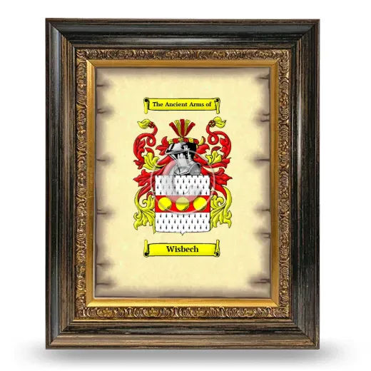Wisbech Coat of Arms Framed - Heirloom