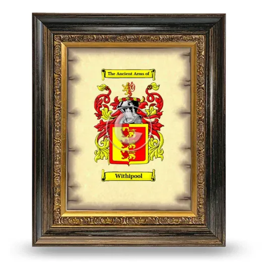 Withipool Coat of Arms Framed - Heirloom