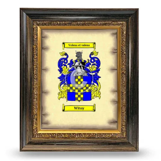 Witny Coat of Arms Framed - Heirloom
