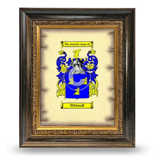 Wittwall Coat of Arms Framed - Heirloom