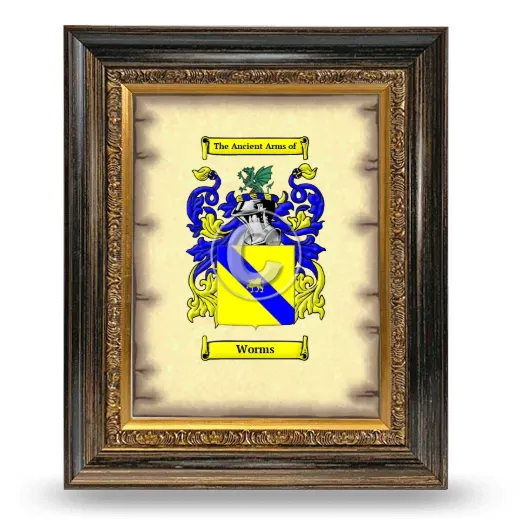 Worms Coat of Arms Framed - Heirloom