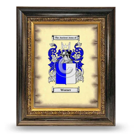 Worner Coat of Arms Framed - Heirloom