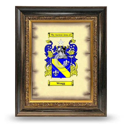Wragg Coat of Arms Framed - Heirloom