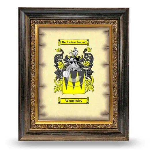 Wrottesley Coat of Arms Framed - Heirloom