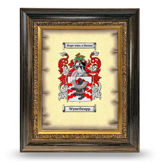 Wynethrupp Coat of Arms Framed - Heirloom
