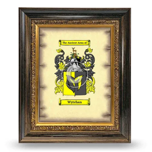 Wytehan Coat of Arms Framed - Heirloom