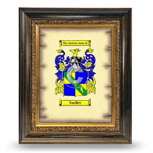 Yardley Coat of Arms Framed - Heirloom