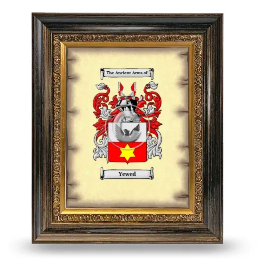 Yewed Coat of Arms Framed - Heirloom