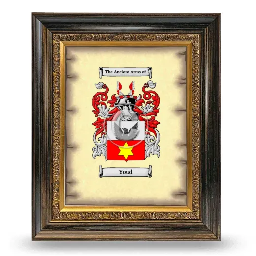 Youd Coat of Arms Framed - Heirloom