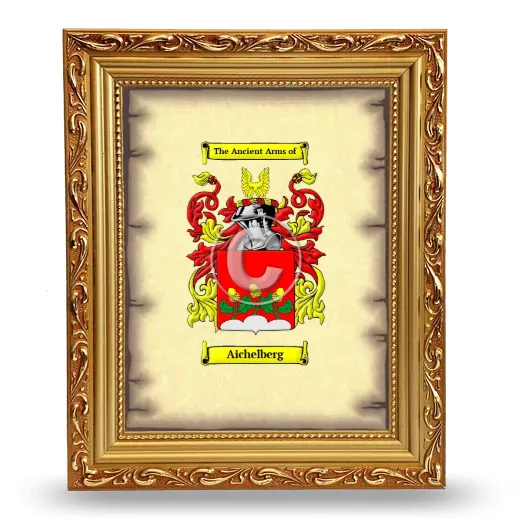 Aichelberg Coat of Arms Framed - Gold