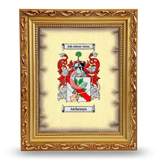 Aichemyn Coat of Arms Framed - Gold