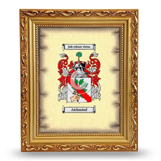 Aichmind Coat of Arms Framed - Gold