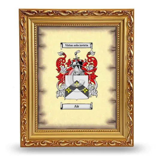 Air Coat of Arms Framed - Gold