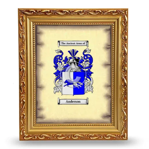 Coat of Arms Framed - Gold