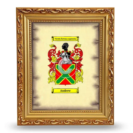 Andrew Coat of Arms Framed - Gold